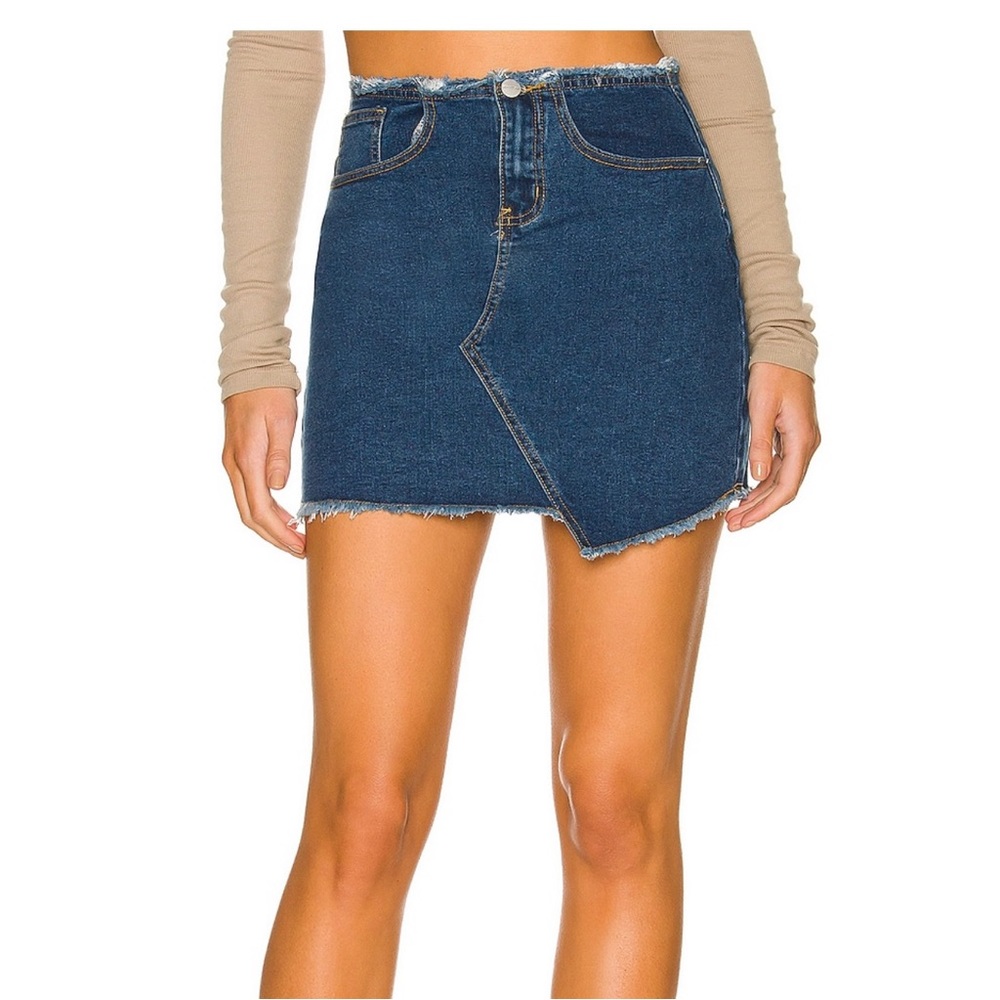 Superdown Mini Jean Skirt